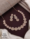 China Silver And Rose Golden Necklace Set Wholesale Price In Surat
